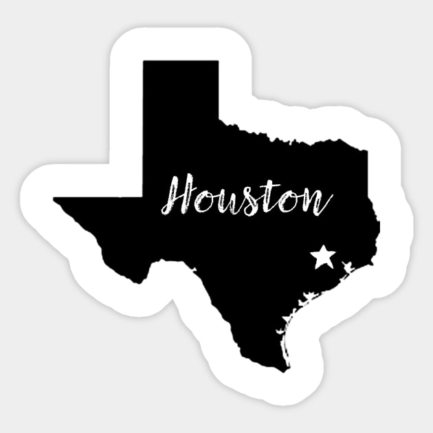 Houston Star Sticker by InTrendSick